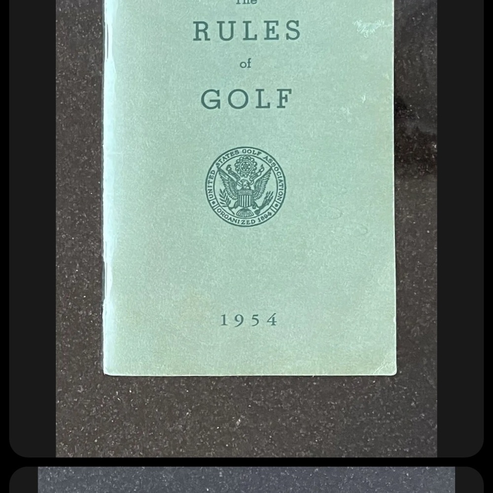 Rare Vintage The Rules Of Golf - 1954